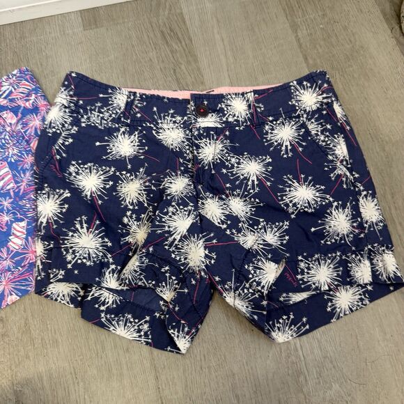 Lilly Pulitzer Fireworks Print Callahan Shorts, size 0 Lot Of 3 Rare - Picture 3 of 7
